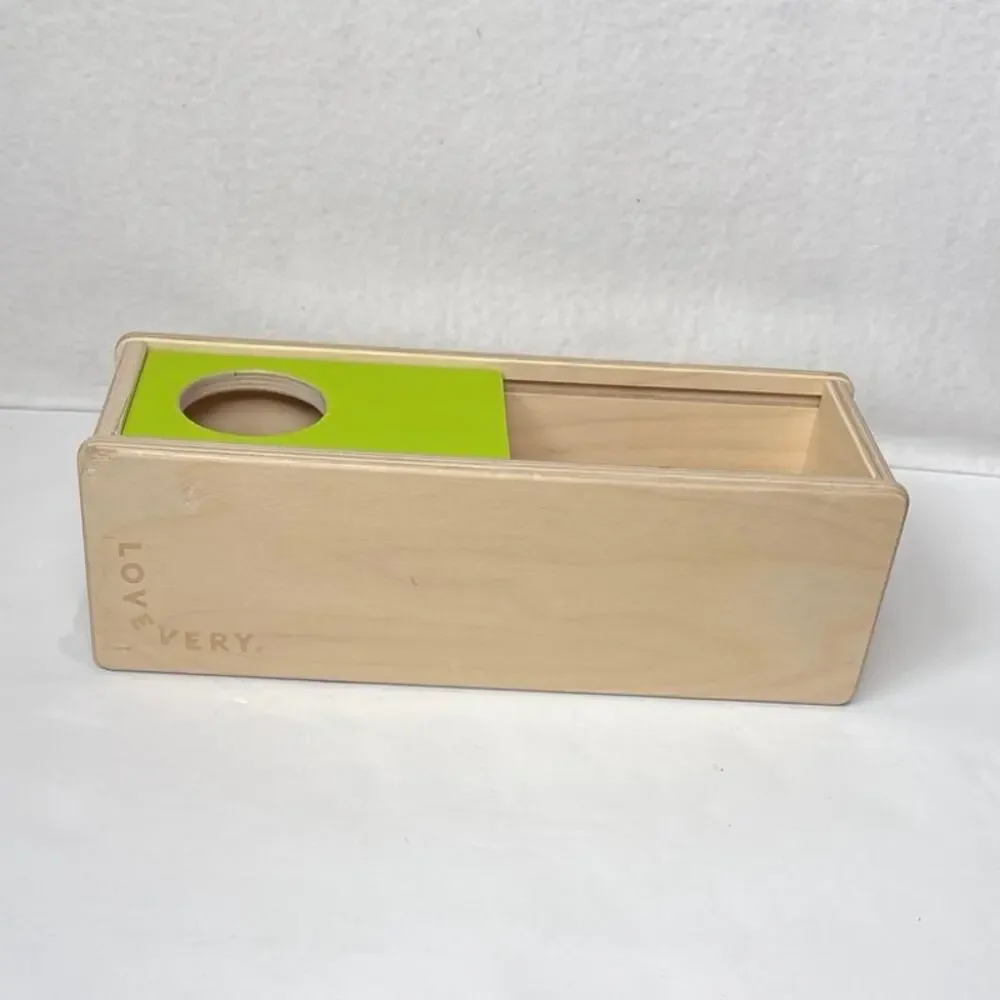 Lovevery Wooden Sliding Top Box & Ball The Thinker Kit 11-12 Months Montessori